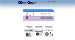 Desktop Screenshot of climacleanpe.com.br